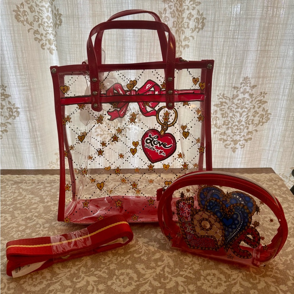 Brighton VIP Celebrate Tote and Pouch Hearts & Stars